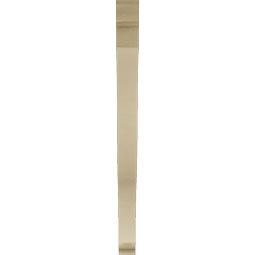 Ekena Millwork - BKTUR035X46X46FST01RCPR - Timberthane Faux Wood Funston Style Bracket, Traditional Ends, 3 1/2"W x 46"D x 46"H, Primed Tan