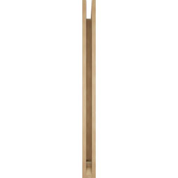 Ekena Millwork - BKTUR035X46X46FST01RCPR - Timberthane Faux Wood Funston Style Bracket, Traditional Ends, 3 1/2"W x 46"D x 46"H, Primed Tan