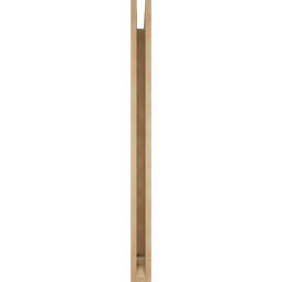 Ekena Millwork - BKTUR035X48X48FST01RCPR - Timberthane Faux Wood Funston Style Bracket, Traditional Ends, 3 1/2"W x 48"D x 48"H, Primed Tan