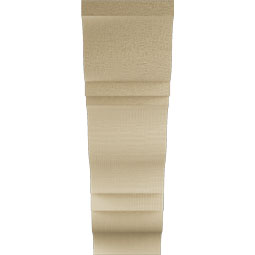 Ekena Millwork - BKTUR055X18X18FST01RCPR - Timberthane Faux Wood Funston Style Bracket, Traditional Ends, 5 1/2"W x 18"D x 18"H, Primed Tan
