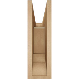 Ekena Millwork - BKTUR055X18X18FST01RCPR - Timberthane Faux Wood Funston Style Bracket, Traditional Ends, 5 1/2"W x 18"D x 18"H, Primed Tan
