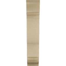 Ekena Millwork - BKTUR055X18X30FST01RCPR - Timberthane Faux Wood Funston Style Bracket, Traditional Ends, 5 1/2"W x 18"D x 30"H, Primed Tan