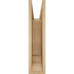Ekena Millwork - BKTUR055X20X24FST01RCPR - Timberthane Faux Wood Funston Style Bracket, Traditional Ends, 5 1/2"W x 20"D x 24"H, Primed Tan