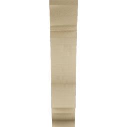 Ekena Millwork - BKTUR055X20X28FST01RCPR - Timberthane Faux Wood Funston Style Bracket, Traditional Ends, 5 1/2"W x 20"D x 28"H, Primed Tan