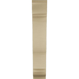 Ekena Millwork - BKTUR055X20X32FST01RCPR - Timberthane Faux Wood Funston Style Bracket, Traditional Ends, 5 1/2"W x 20"D x 32"H, Primed Tan
