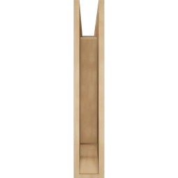 Ekena Millwork - BKTUR055X20X32FST01RCPR - Timberthane Faux Wood Funston Style Bracket, Traditional Ends, 5 1/2"W x 20"D x 32"H, Primed Tan