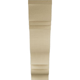 Ekena Millwork - BKTUR055X22X22FST01RCPR - Timberthane Faux Wood Funston Style Bracket, Traditional Ends, 5 1/2"W x 22"D x 22"H, Primed Tan