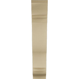 Ekena Millwork - BKTUR055X22X30FST01RCPR - Timberthane Faux Wood Funston Style Bracket, Traditional Ends, 5 1/2"W x 22"D x 30"H, Primed Tan