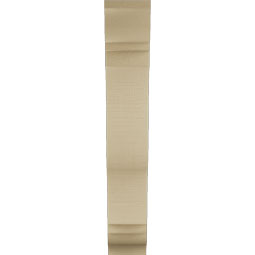 Ekena Millwork - BKTUR055X22X34FST01RCPR - Timberthane Faux Wood Funston Style Bracket, Traditional Ends, 5 1/2"W x 22"D x 34"H, Primed Tan
