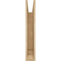 Ekena Millwork - BKTUR055X22X34FST01RCPR - Timberthane Faux Wood Funston Style Bracket, Traditional Ends, 5 1/2"W x 22"D x 34"H, Primed Tan