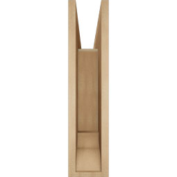 Ekena Millwork - BKTUR055X24X24FST01RCPR - Timberthane Faux Wood Funston Style Bracket, Traditional Ends, 5 1/2"W x 24"D x 24"H, Primed Tan
