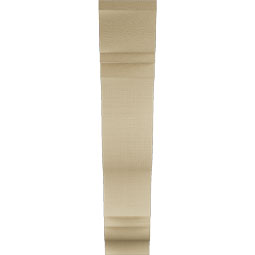 Ekena Millwork - BKTUR055X24X28FST01RCPR - Timberthane Faux Wood Funston Style Bracket, Traditional Ends, 5 1/2"W x 24"D x 28"H, Primed Tan