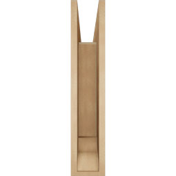 Ekena Millwork - BKTUR055X24X28FST01RCPR - Timberthane Faux Wood Funston Style Bracket, Traditional Ends, 5 1/2"W x 24"D x 28"H, Primed Tan