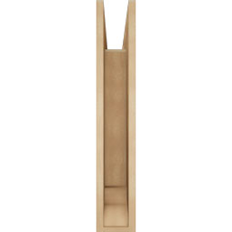 Ekena Millwork - BKTUR055X24X32FST01RCPR - Timberthane Faux Wood Funston Style Bracket, Traditional Ends, 5 1/2"W x 24"D x 32"H, Primed Tan