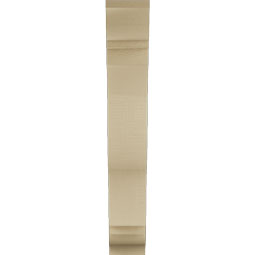 Ekena Millwork - BKTUR055X24X36FST01RCPR - Timberthane Faux Wood Funston Style Bracket, Traditional Ends, 5 1/2"W x 24"D x 36"H, Primed Tan