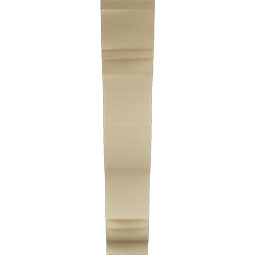Ekena Millwork - BKTUR055X26X30FST01RCPR - Timberthane Faux Wood Funston Style Bracket, Traditional Ends, 5 1/2"W x 26"D x 30"H, Primed Tan