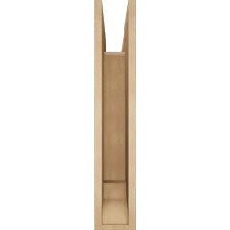 Ekena Millwork - BKTUR055X26X30FST01RCPR - Timberthane Faux Wood Funston Style Bracket, Traditional Ends, 5 1/2"W x 26"D x 30"H, Primed Tan