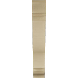 Ekena Millwork - BKTUR055X26X34FST01RCPR - Timberthane Faux Wood Funston Style Bracket, Traditional Ends, 5 1/2"W x 26"D x 34"H, Primed Tan