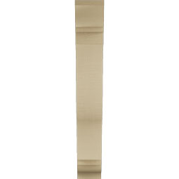 Ekena Millwork - BKTUR055X26X38FST01RCPR - Timberthane Faux Wood Funston Style Bracket, Traditional Ends, 5 1/2"W x 26"D x 38"H, Primed Tan