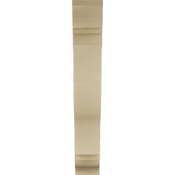 Ekena Millwork - BKTUR055X28X36FST01RCPR - Timberthane Faux Wood Funston Style Bracket, Traditional Ends, 5 1/2"W x 28"D x 36"H, Primed Tan