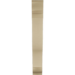 Ekena Millwork - BKTUR055X28X40FST01RCPR - Timberthane Faux Wood Funston Style Bracket, Traditional Ends, 5 1/2"W x 28"D x 40"H, Primed Tan