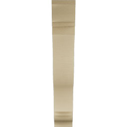 Ekena Millwork - BKTUR055X30X34FST01RCPR - Timberthane Faux Wood Funston Style Bracket, Traditional Ends, 5 1/2"W x 30"D x 34"H, Primed Tan