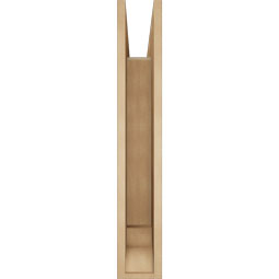 Ekena Millwork - BKTUR055X30X34FST01RCPR - Timberthane Faux Wood Funston Style Bracket, Traditional Ends, 5 1/2"W x 30"D x 34"H, Primed Tan