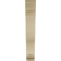 Ekena Millwork - BKTUR055X30X36FST01RCPR - Timberthane Faux Wood Funston Style Bracket, Traditional Ends, 5 1/2"W x 30"D x 36"H, Primed Tan