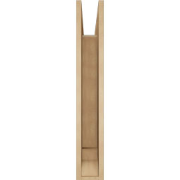 Ekena Millwork - BKTUR055X30X36FST01RCPR - Timberthane Faux Wood Funston Style Bracket, Traditional Ends, 5 1/2"W x 30"D x 36"H, Primed Tan