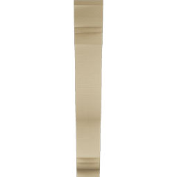 Ekena Millwork - BKTUR055X30X38FST01RCPR - Timberthane Faux Wood Funston Style Bracket, Traditional Ends, 5 1/2"W x 30"D x 38"H, Primed Tan