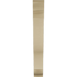 Ekena Millwork - BKTUR055X30X42FST01RCPR - Timberthane Faux Wood Funston Style Bracket, Traditional Ends, 5 1/2"W x 30"D x 42"H, Primed Tan