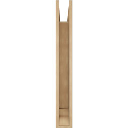 Ekena Millwork - BKTUR055X30X42FST01RCPR - Timberthane Faux Wood Funston Style Bracket, Traditional Ends, 5 1/2"W x 30"D x 42"H, Primed Tan