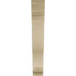 Ekena Millwork - BKTUR055X32X36FST01RCPR - Timberthane Faux Wood Funston Style Bracket, Traditional Ends, 5 1/2"W x 32"D x 36"H, Primed Tan