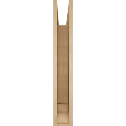 Ekena Millwork - BKTUR055X32X36FST01RCPR - Timberthane Faux Wood Funston Style Bracket, Traditional Ends, 5 1/2"W x 32"D x 36"H, Primed Tan