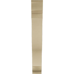 Ekena Millwork - BKTUR055X32X40FST01RCPR - Timberthane Faux Wood Funston Style Bracket, Traditional Ends, 5 1/2"W x 32"D x 40"H, Primed Tan