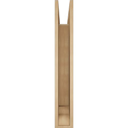 Ekena Millwork - BKTUR055X34X38FST01RCPR - Timberthane Faux Wood Funston Style Bracket, Traditional Ends, 5 1/2"W x 34"D x 38"H, Primed Tan