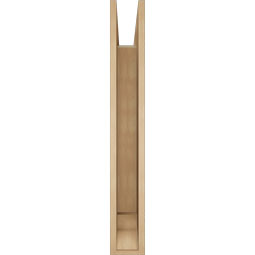 Ekena Millwork - BKTUR055X34X40FST01RCPR - Timberthane Faux Wood Funston Style Bracket, Traditional Ends, 5 1/2"W x 34"D x 40"H, Primed Tan