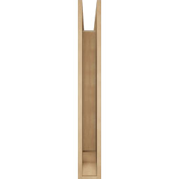 Ekena Millwork - BKTUR055X34X42FST01RCPR - Timberthane Faux Wood Funston Style Bracket, Traditional Ends, 5 1/2"W x 34"D x 42"H, Primed Tan