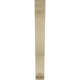 Ekena Millwork - BKTUR055X34X46FST01RCPR - Timberthane Faux Wood Funston Style Bracket, Traditional Ends, 5 1/2"W x 34"D x 46"H, Primed Tan
