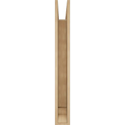 Ekena Millwork - BKTUR055X34X46FST01RCPR - Timberthane Faux Wood Funston Style Bracket, Traditional Ends, 5 1/2"W x 34"D x 46"H, Primed Tan