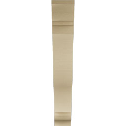 Ekena Millwork - BKTUR055X36X36FST01RCPR - Timberthane Faux Wood Funston Style Bracket, Traditional Ends, 5 1/2"W x 36"D x 36"H, Primed Tan