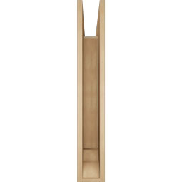 Ekena Millwork - BKTUR055X36X36FST01RCPR - Timberthane Faux Wood Funston Style Bracket, Traditional Ends, 5 1/2"W x 36"D x 36"H, Primed Tan