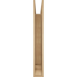 Ekena Millwork - BKTUR055X36X40FST01RCPR - Timberthane Faux Wood Funston Style Bracket, Traditional Ends, 5 1/2"W x 36"D x 40"H, Primed Tan
