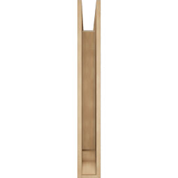 Ekena Millwork - BKTUR055X36X42FST01RCPR - Timberthane Faux Wood Funston Style Bracket, Traditional Ends, 5 1/2"W x 36"D x 42"H, Primed Tan