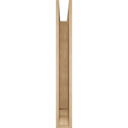 Ekena Millwork - BKTUR055X36X44FST01RCPR - Timberthane Faux Wood Funston Style Bracket, Traditional Ends, 5 1/2"W x 36"D x 44"H, Primed Tan