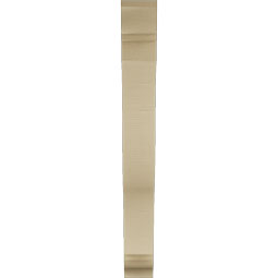 Ekena Millwork - BKTUR055X36X48FST01RCPR - Timberthane Faux Wood Funston Style Bracket, Traditional Ends, 5 1/2"W x 36"D x 48"H, Primed Tan