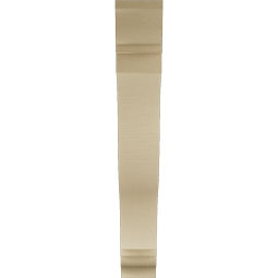 Ekena Millwork - BKTUR055X38X38FST01RCPR - Timberthane Faux Wood Funston Style Bracket, Traditional Ends, 5 1/2"W x 38"D x 38"H, Primed Tan