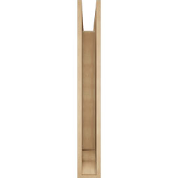 Ekena Millwork - BKTUR055X38X42FST01RCPR - Timberthane Faux Wood Funston Style Bracket, Traditional Ends, 5 1/2"W x 38"D x 42"H, Primed Tan