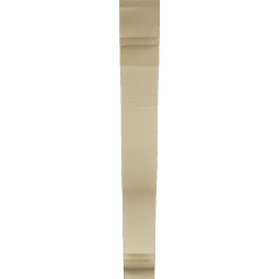 Ekena Millwork - BKTUR055X38X44FST01RCPR - Timberthane Faux Wood Funston Style Bracket, Traditional Ends, 5 1/2"W x 38"D x 44"H, Primed Tan