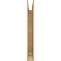 Ekena Millwork - BKTUR055X38X44FST01RCPR - Timberthane Faux Wood Funston Style Bracket, Traditional Ends, 5 1/2"W x 38"D x 44"H, Primed Tan